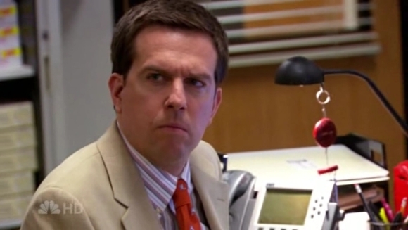 Why did anyone keep watching "The Office" after Andy Bernard was put in charge of Dunder-Mifflin's Scranton Office? Hmmm, confusing ...